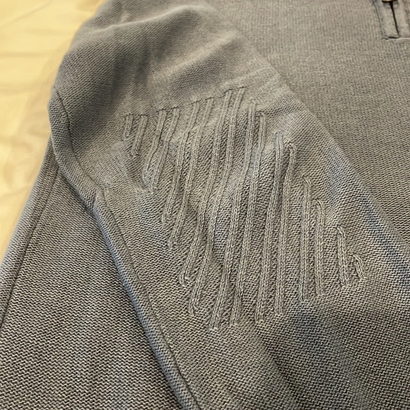 Billy Reid Blue Cotton/Cashmere Men’s Sweater Small - Picture 4 of 9